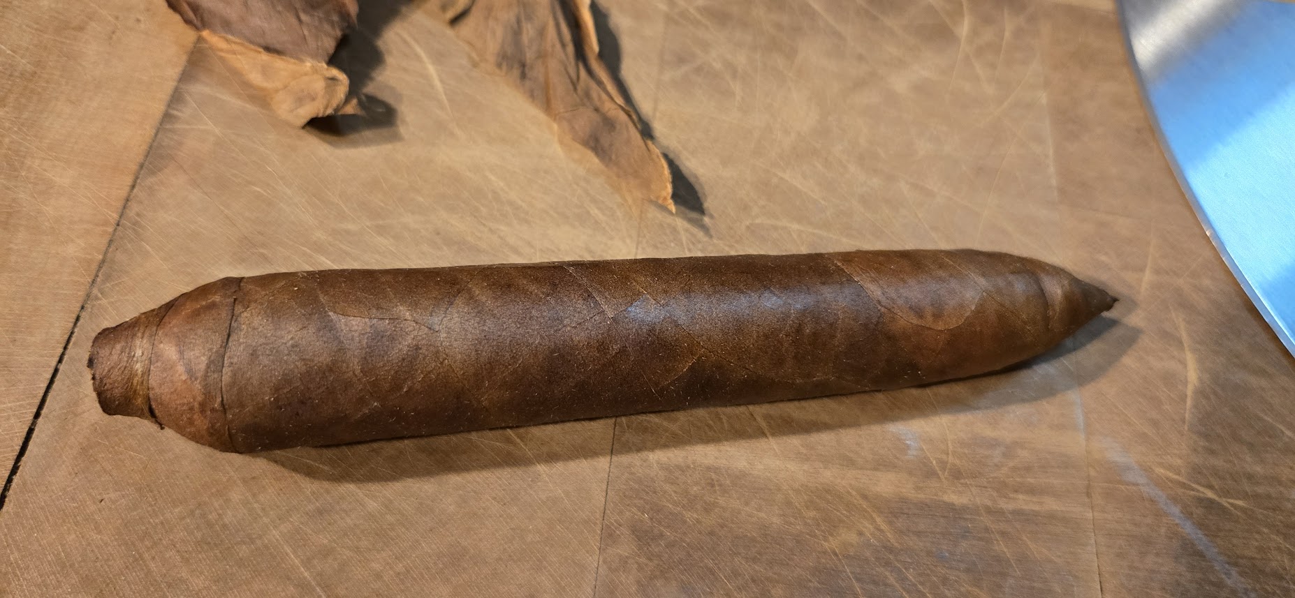 Finished Salomon cigar made with custom mold